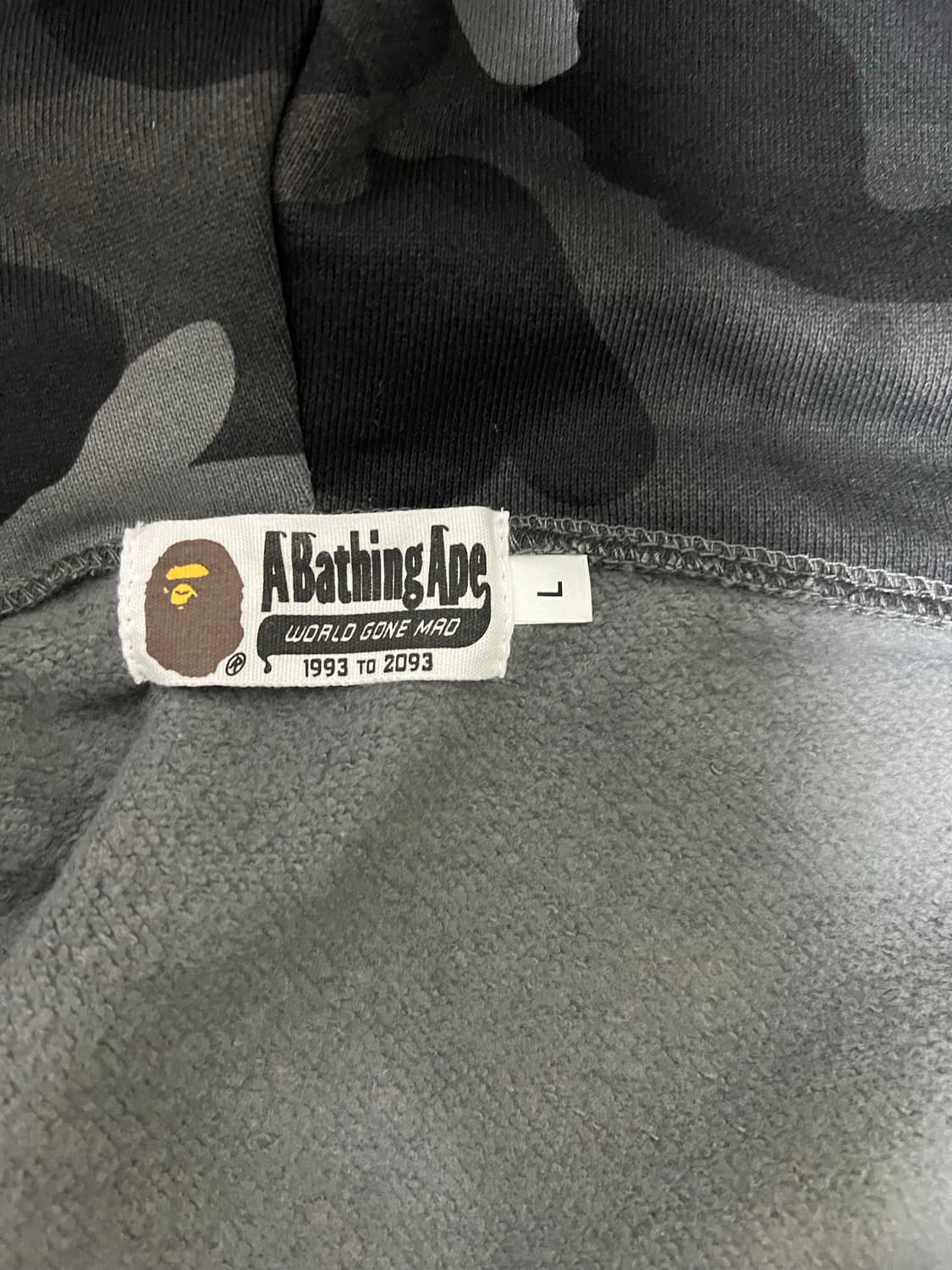 베이프 흑계 후드집업 / L 상품이미지5