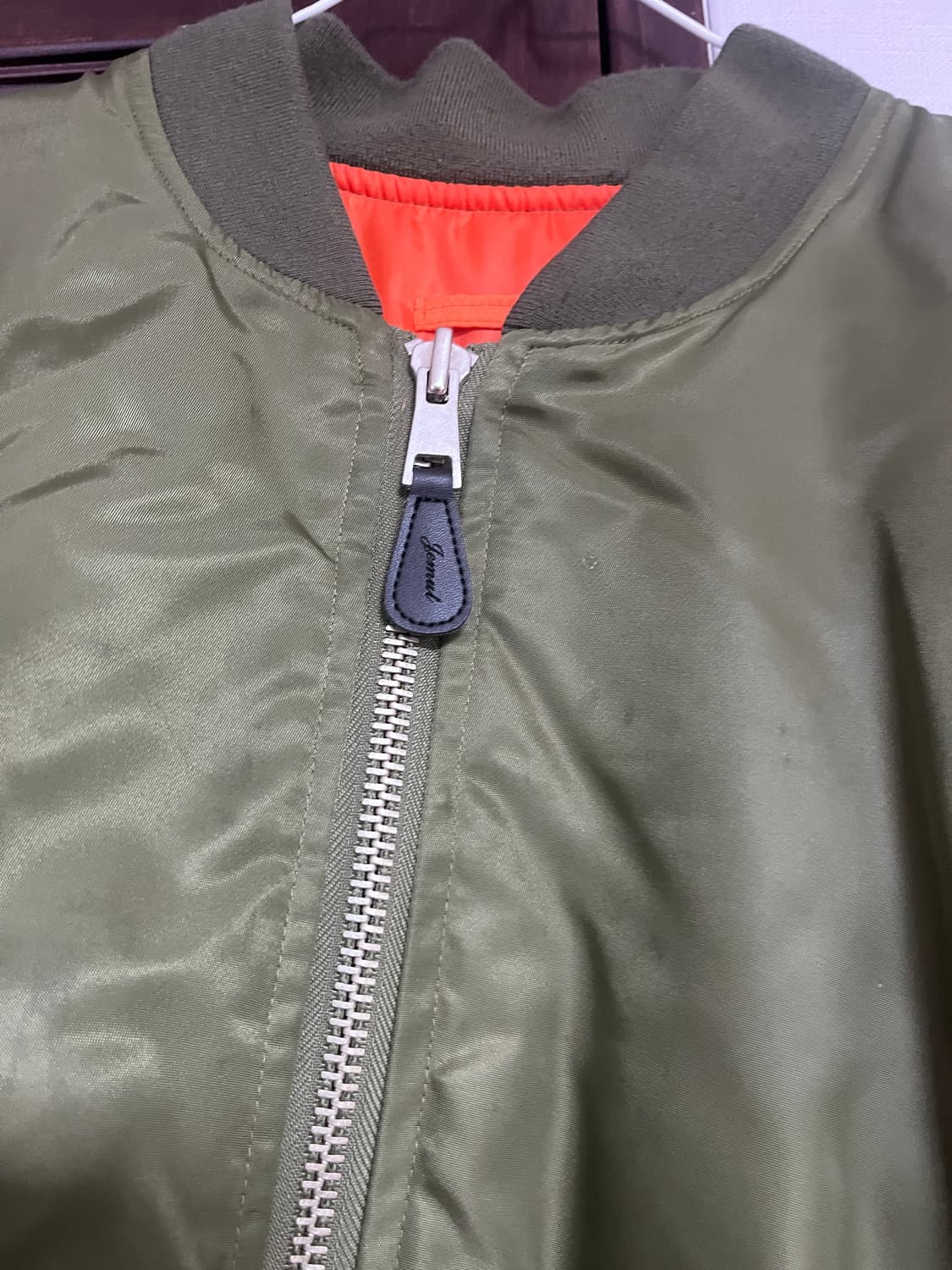 제멋 리치 오버 MA-1 자켓 카키 YHJK2269 상품이미지3