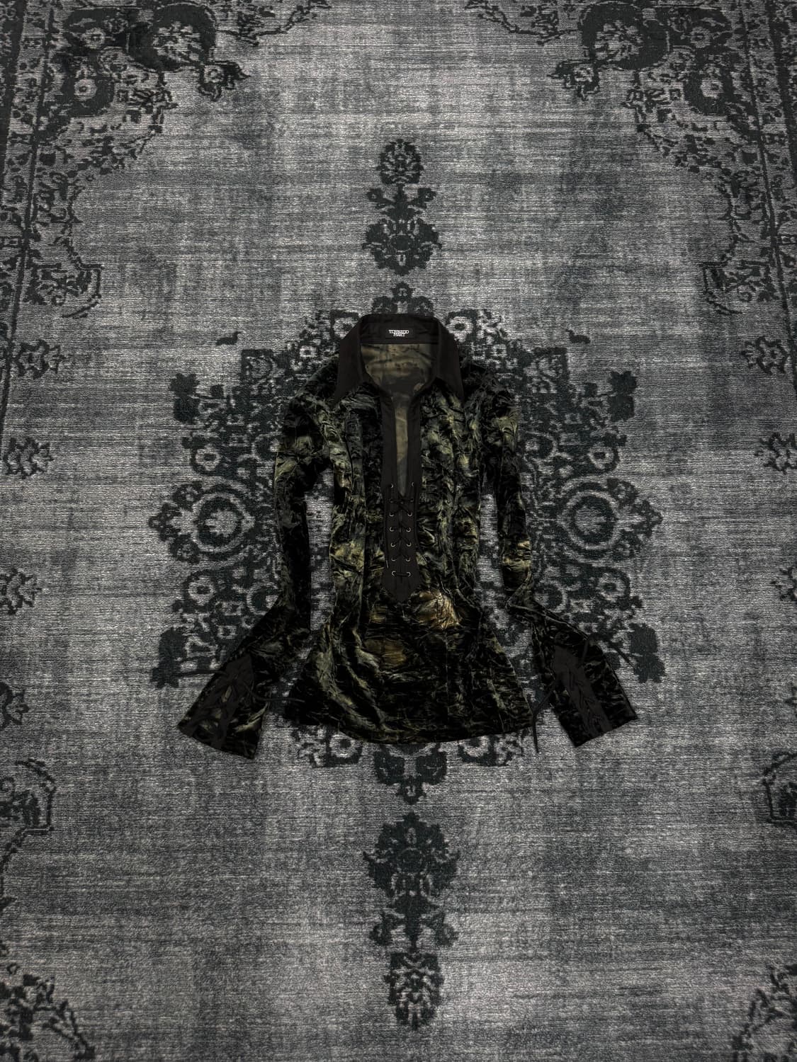 Tornado mart 00s archive lace up velour  상품이미지1