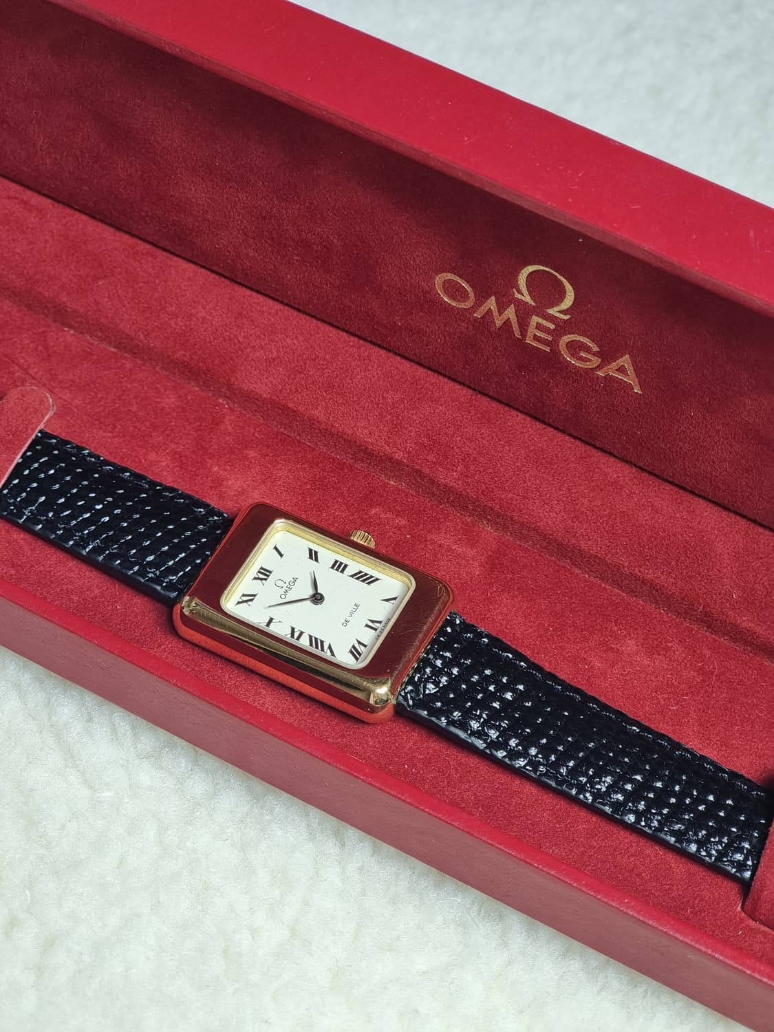 [레어] 오메가 드빌 탱크 골드 핸드와인딩 남여공용 시계 상품이미지4