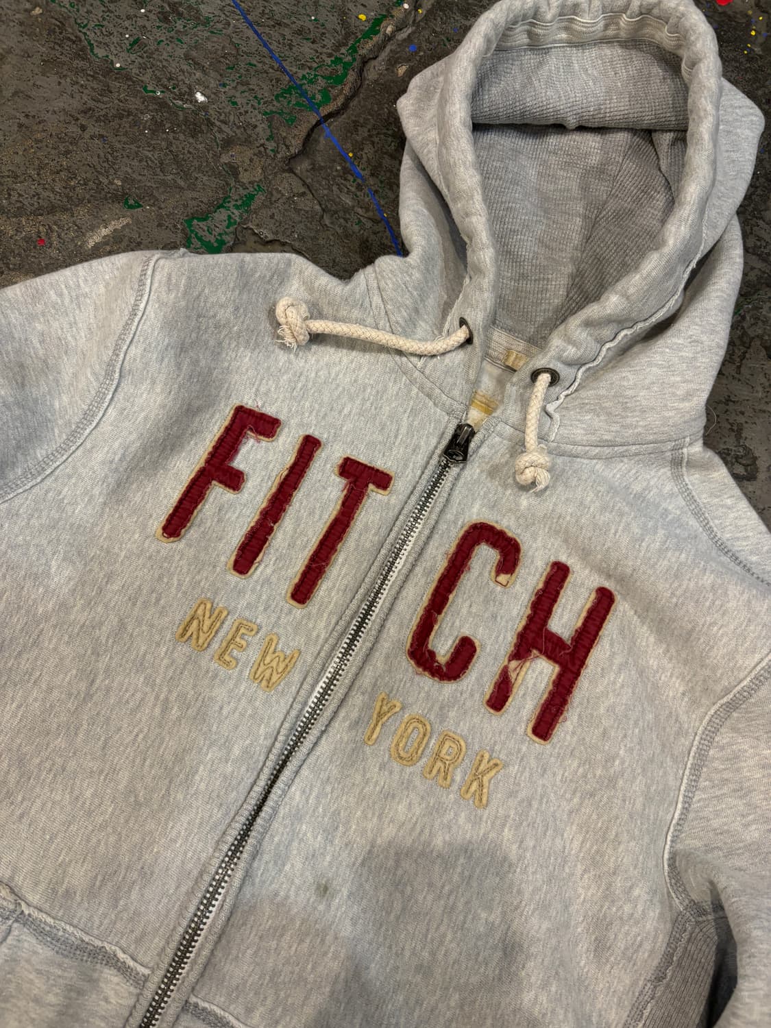 Abercrombie 뉴욕 로고 후드집업 상품이미지8