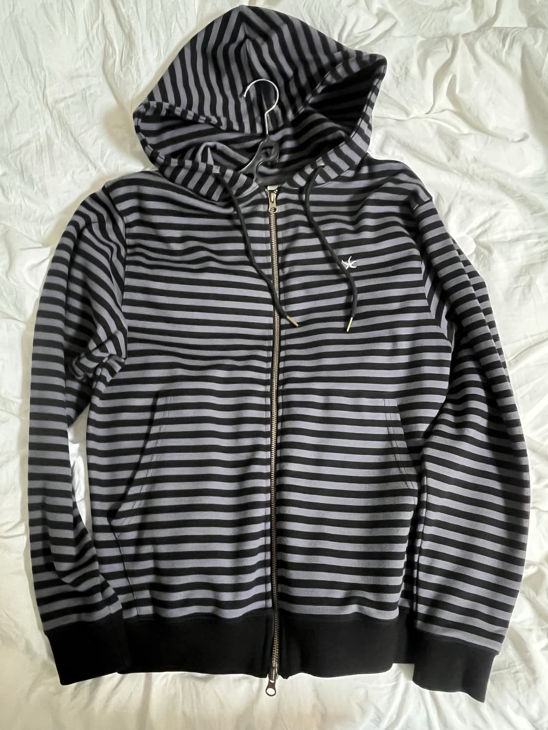 더콜디스트모먼트 스트라이프 후드집업 M 상품이미지1