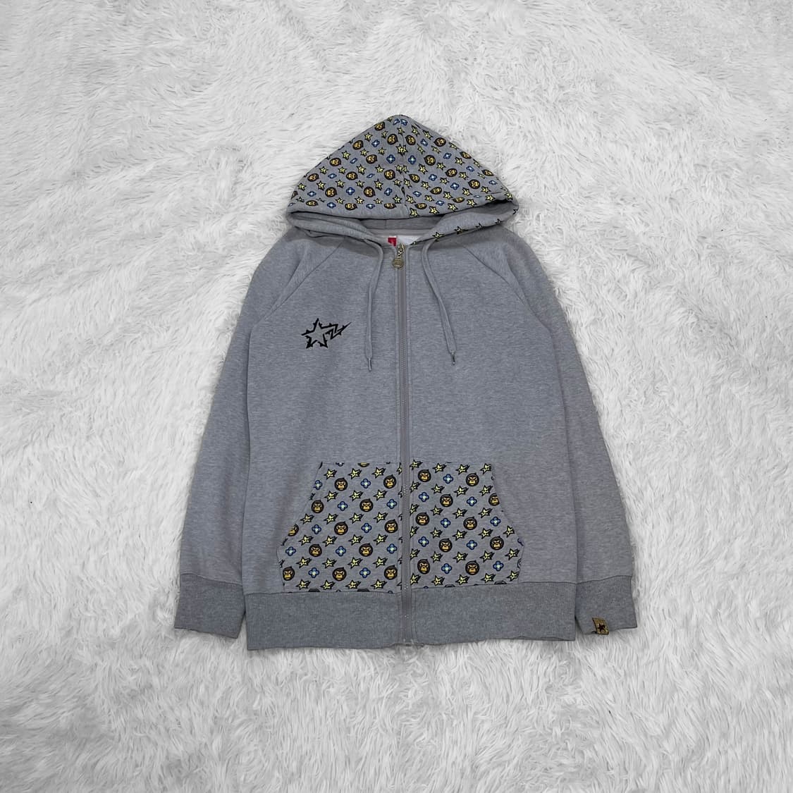 스타베이프 Bape 베이비마일로 모노 그램 후드집업 상품이미지2