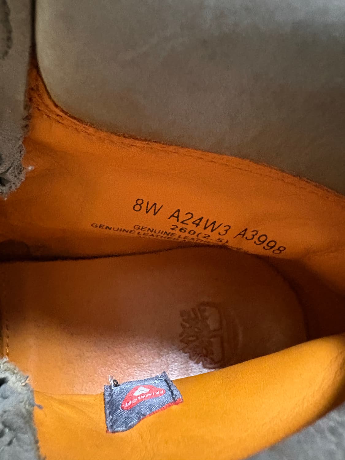 팀버랜드 프리미엄 6인치 워커 부츠 260 그레이 상품이미지7