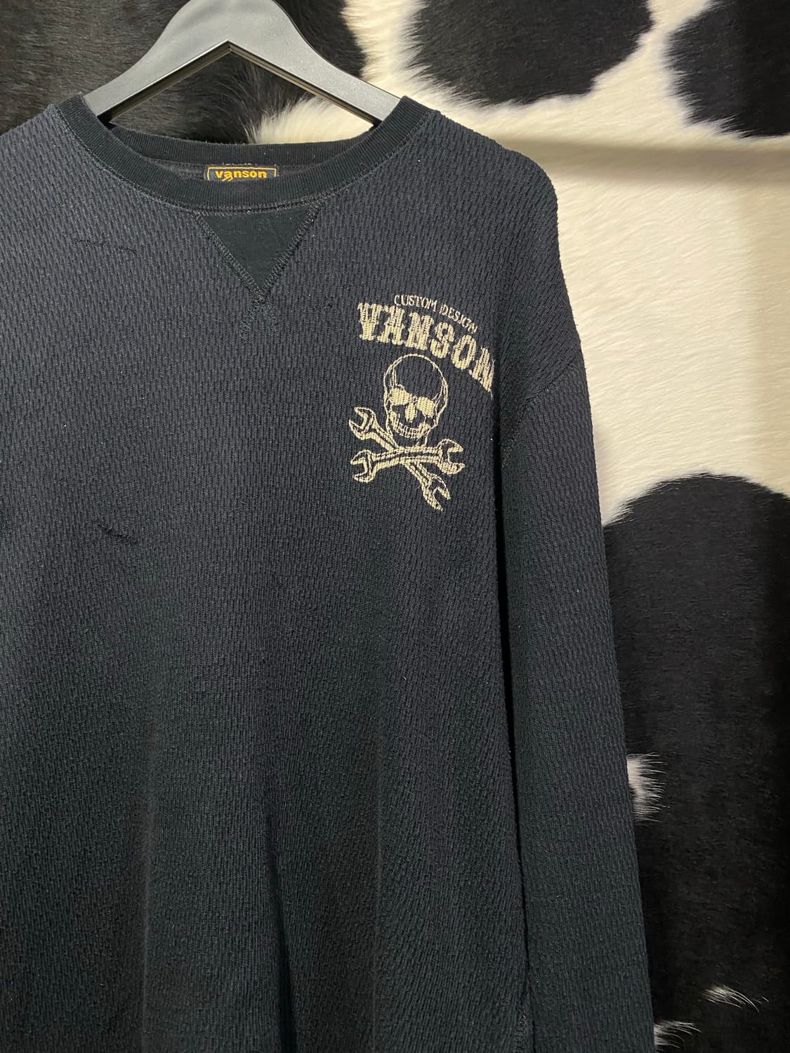 Vanson leathers 해골 프린팅 니트 상품이미지3