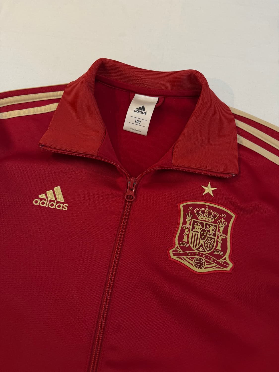 아디다스 13-14 스페인 국대 금장 져지 버건디 상품이미지2