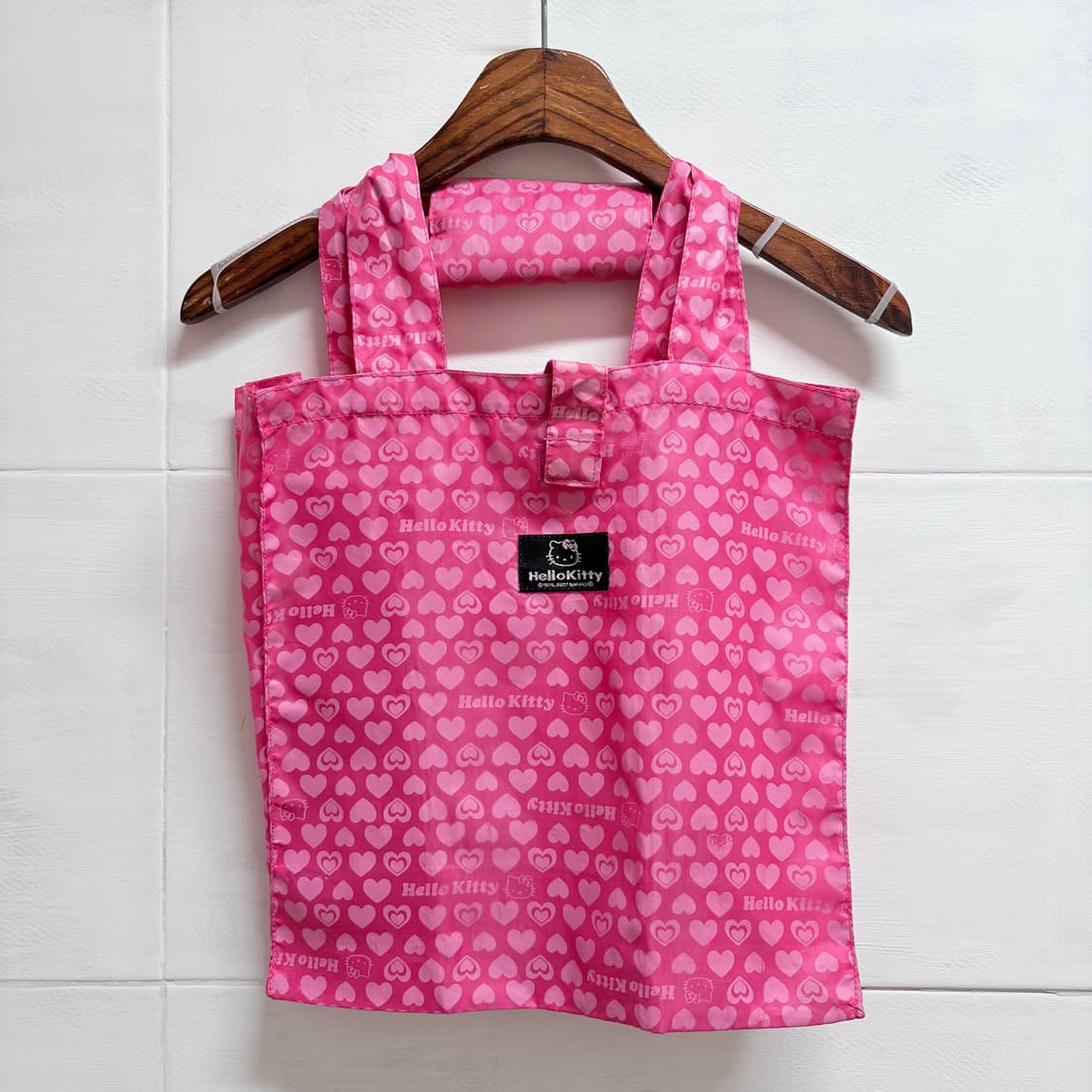 2007 헬로키티 산리오 하트 핑크 장바구니 에코백  상품이미지1