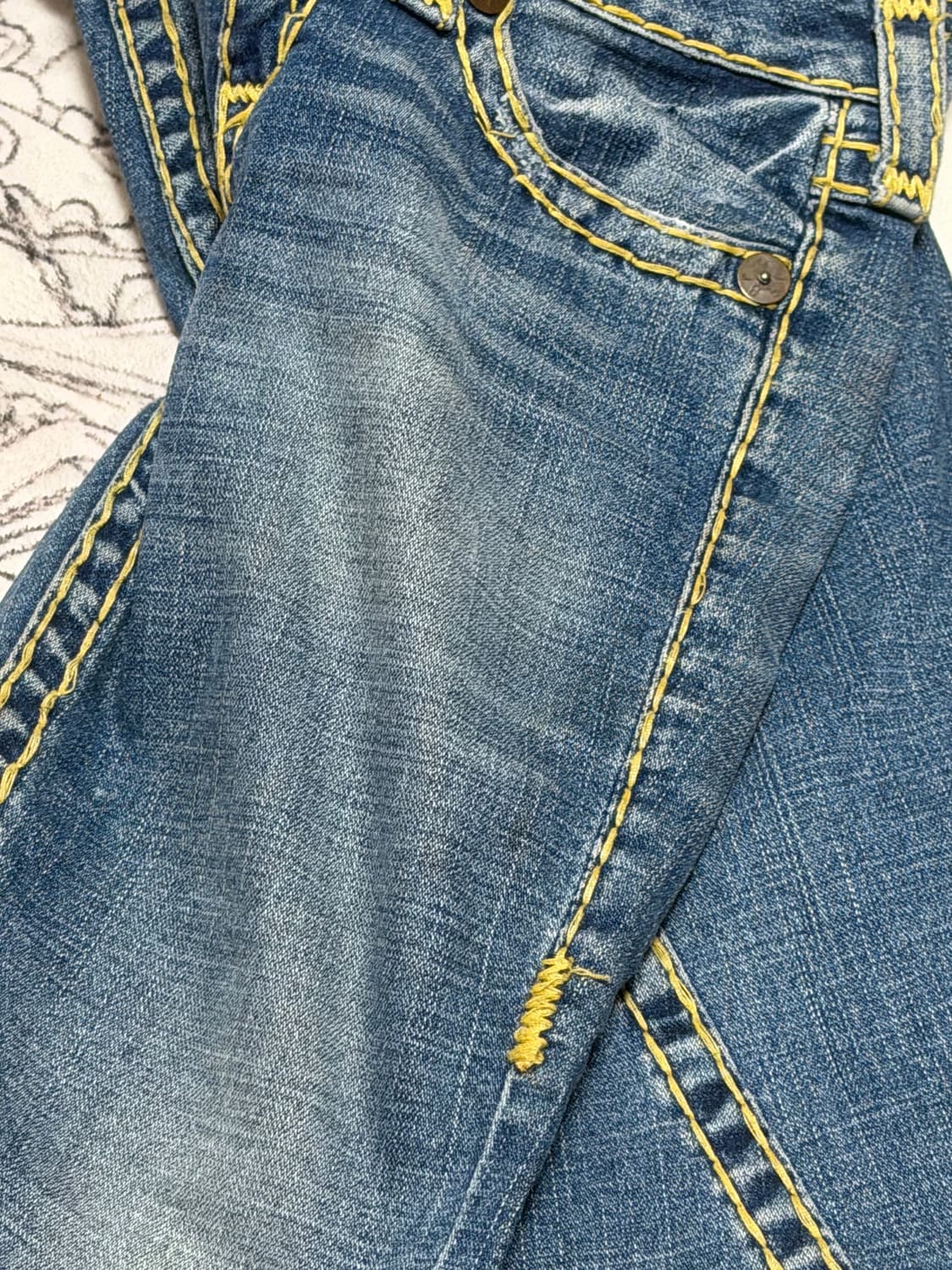 트루릴리젼 부츠컷 청바지 데님 25사이즈 true religion y2k 상품이미지3