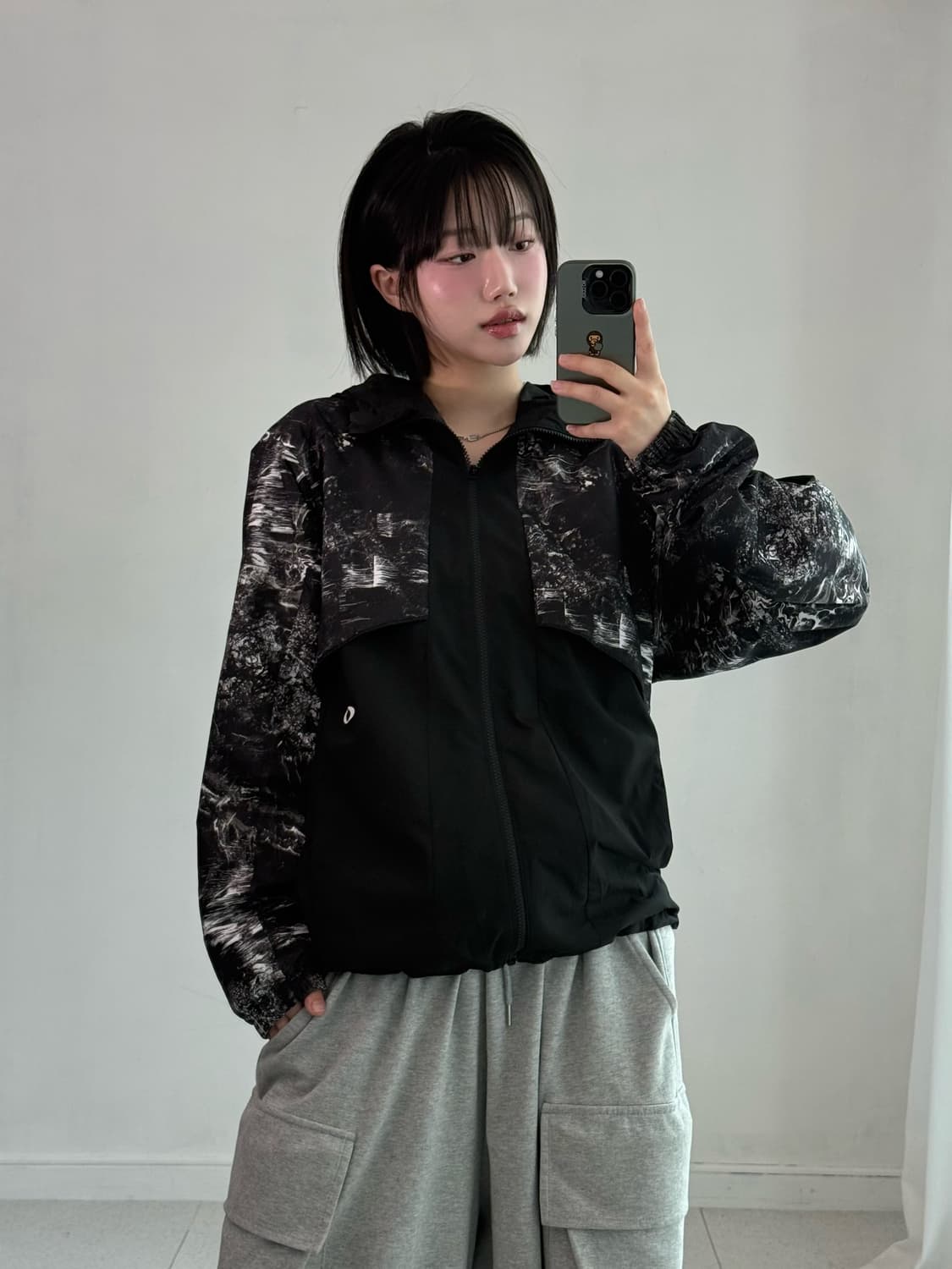 오클리 패턴 후드 바람막이 상품이미지2