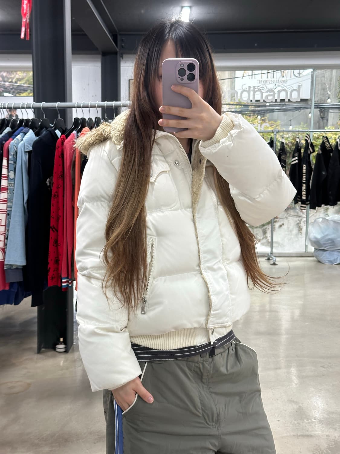 리바이스 Y2k 후드퍼 푸퍼 자켓 상품이미지2