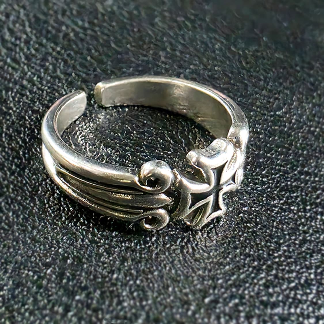 Citadel 백동 남자 엔틱 빈티지 명품 중세 고딕 십자가 반지 상품이미지4