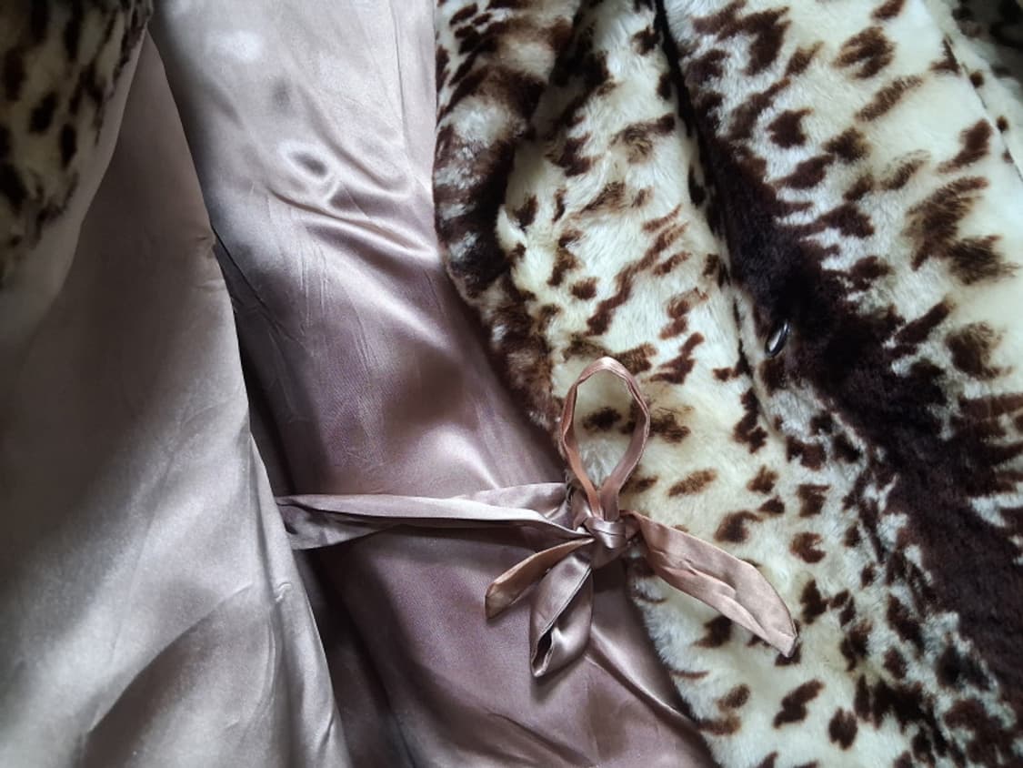 일본수입 천연모피 레오파드 양털숏쟈켓 4455  상품이미지9