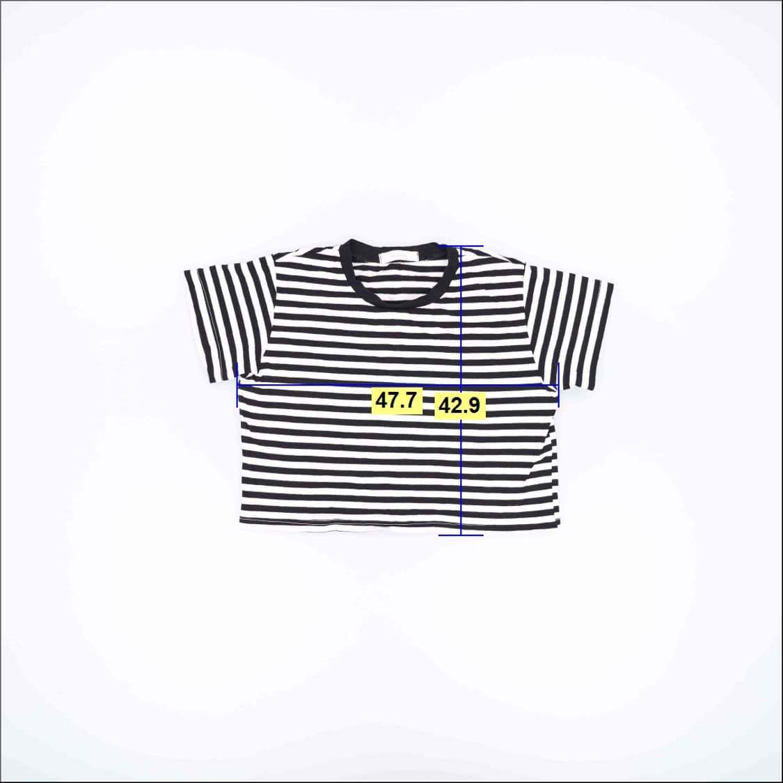 실측확인 빈티지 스트라이프 반팔 0518H 상품이미지6
