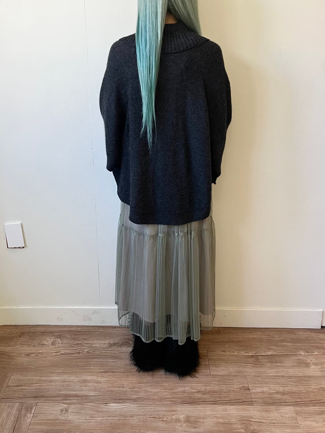 imana 버튼업 케이프 자켓 상품이미지9