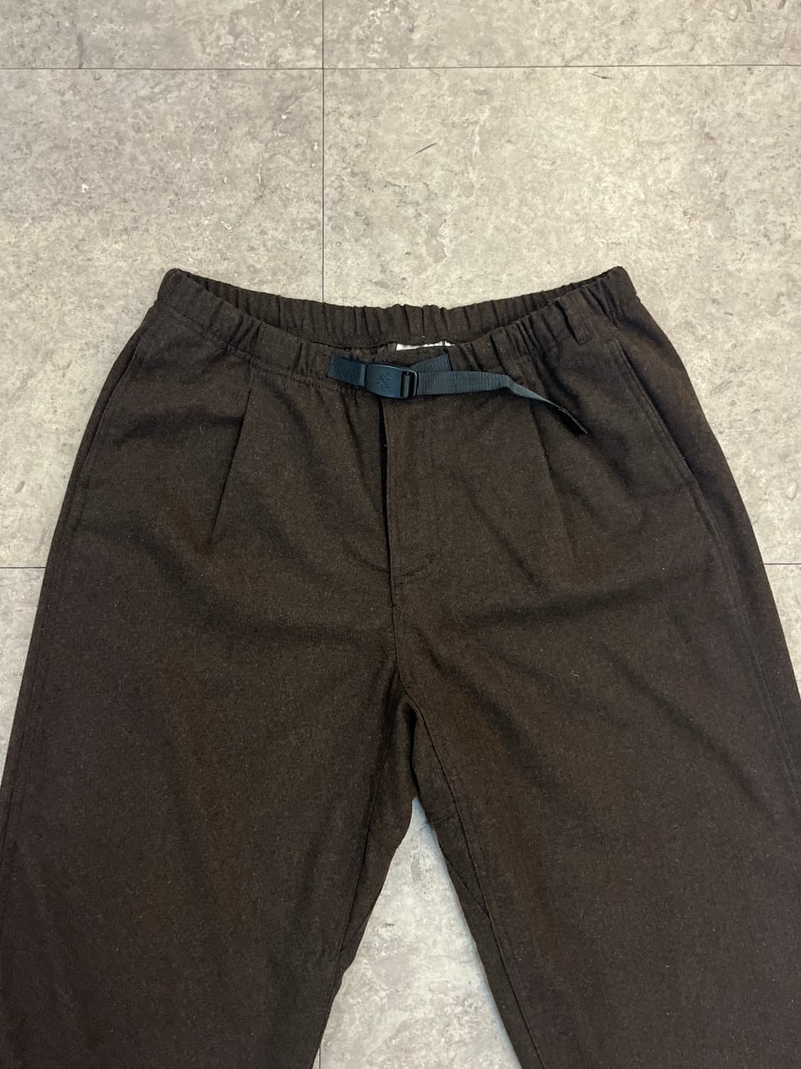 그라미치 울 팬츠 브라운 XL #csz3401 상품이미지4