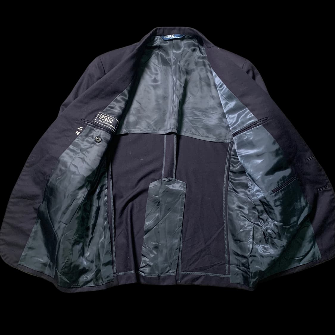 [S] 폴로 랄프로렌 남색 금장 버튼 셋업 자켓 팬츠 상품이미지3