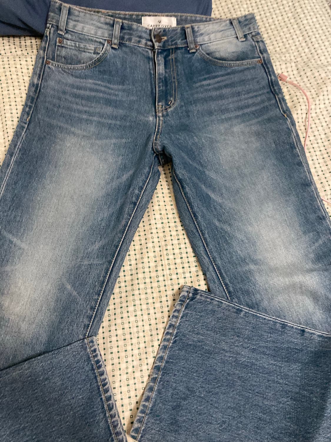 듀드나인 cv플레어진 유니온워싱진 라지팔아요 상품이미지1