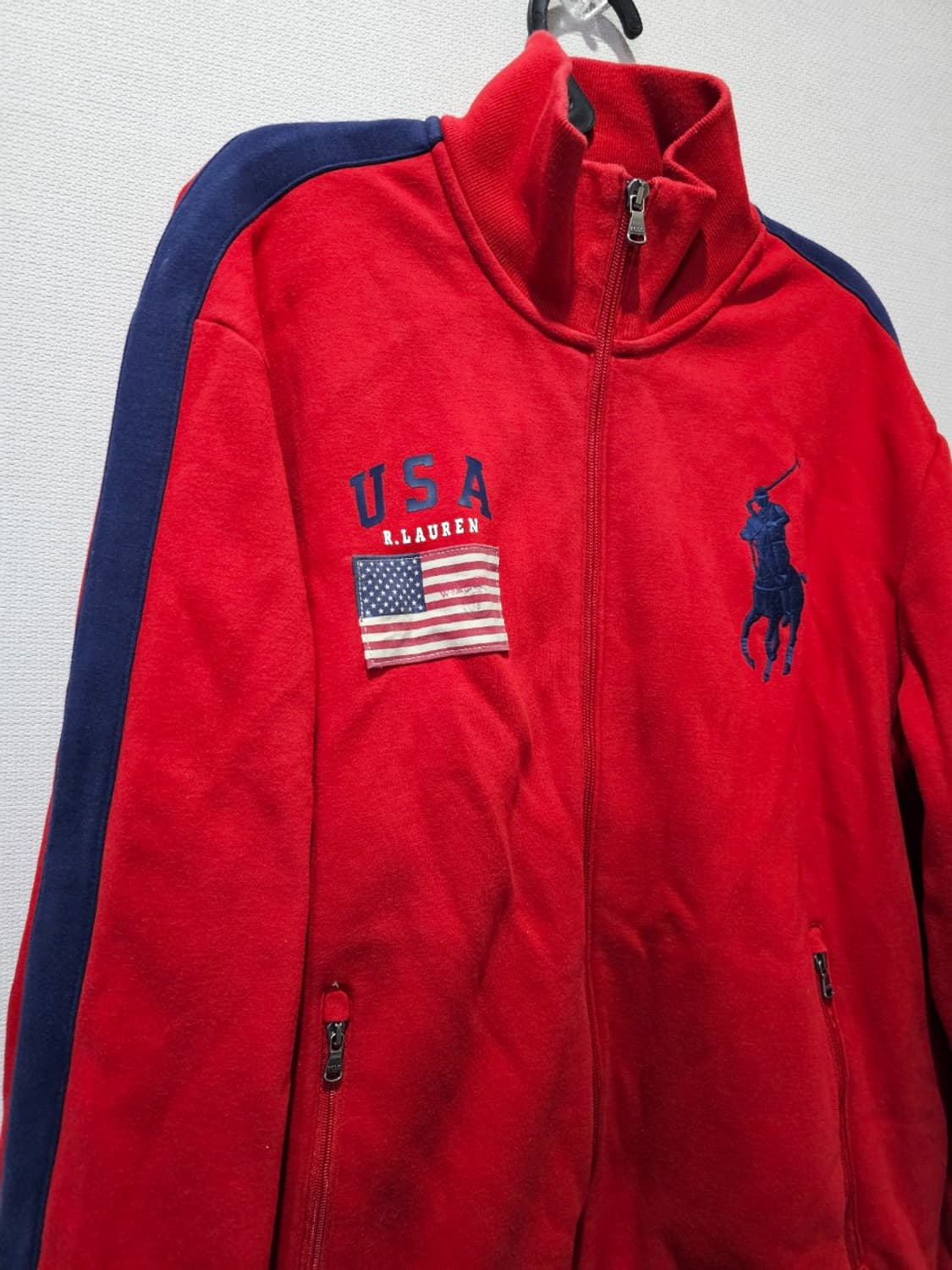 폴로 POLO 레드 빅포니 USA 성조기 집업 95 상품이미지2