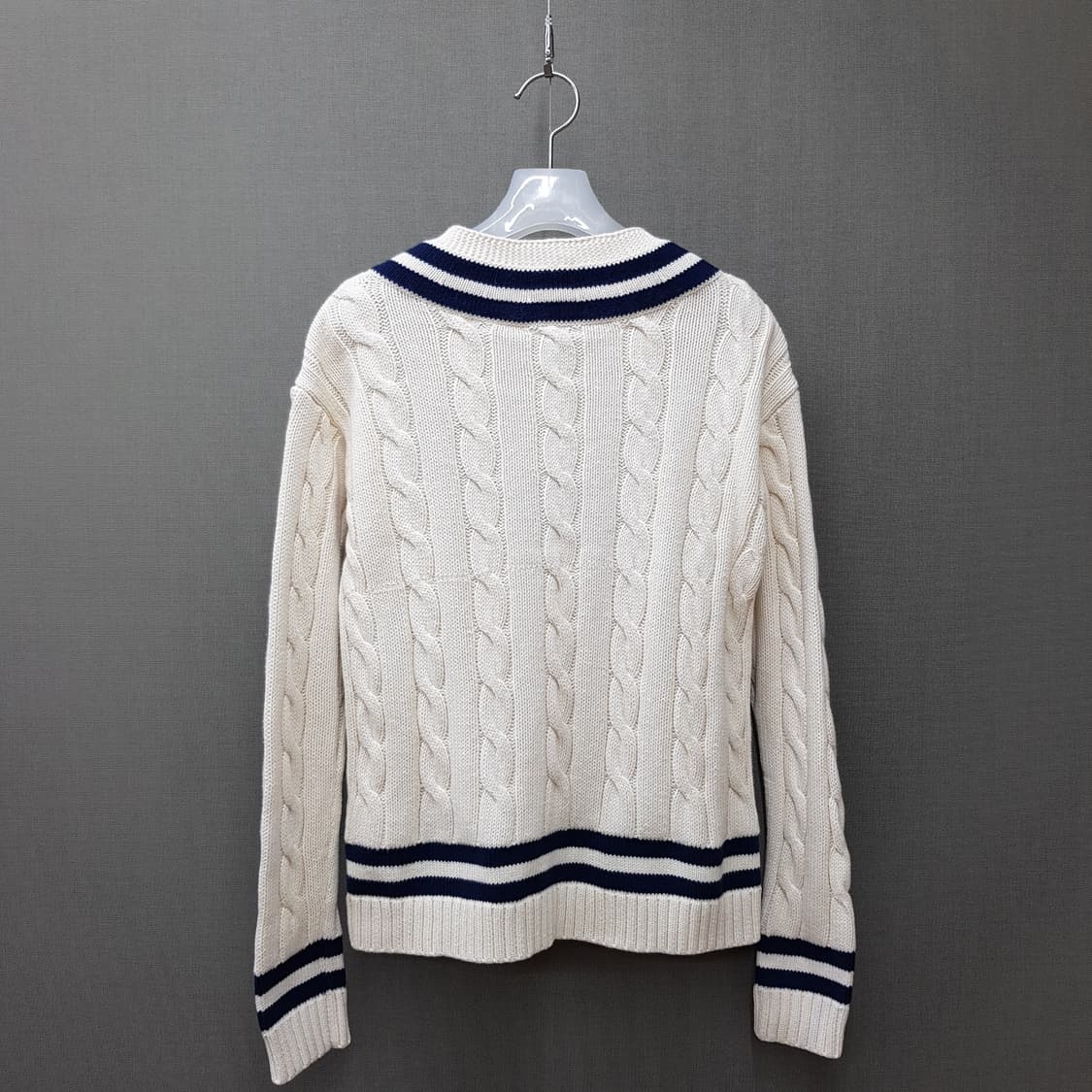 폴로 랄프로렌  케이블 브이넥 니트 S사이즈 상품이미지5