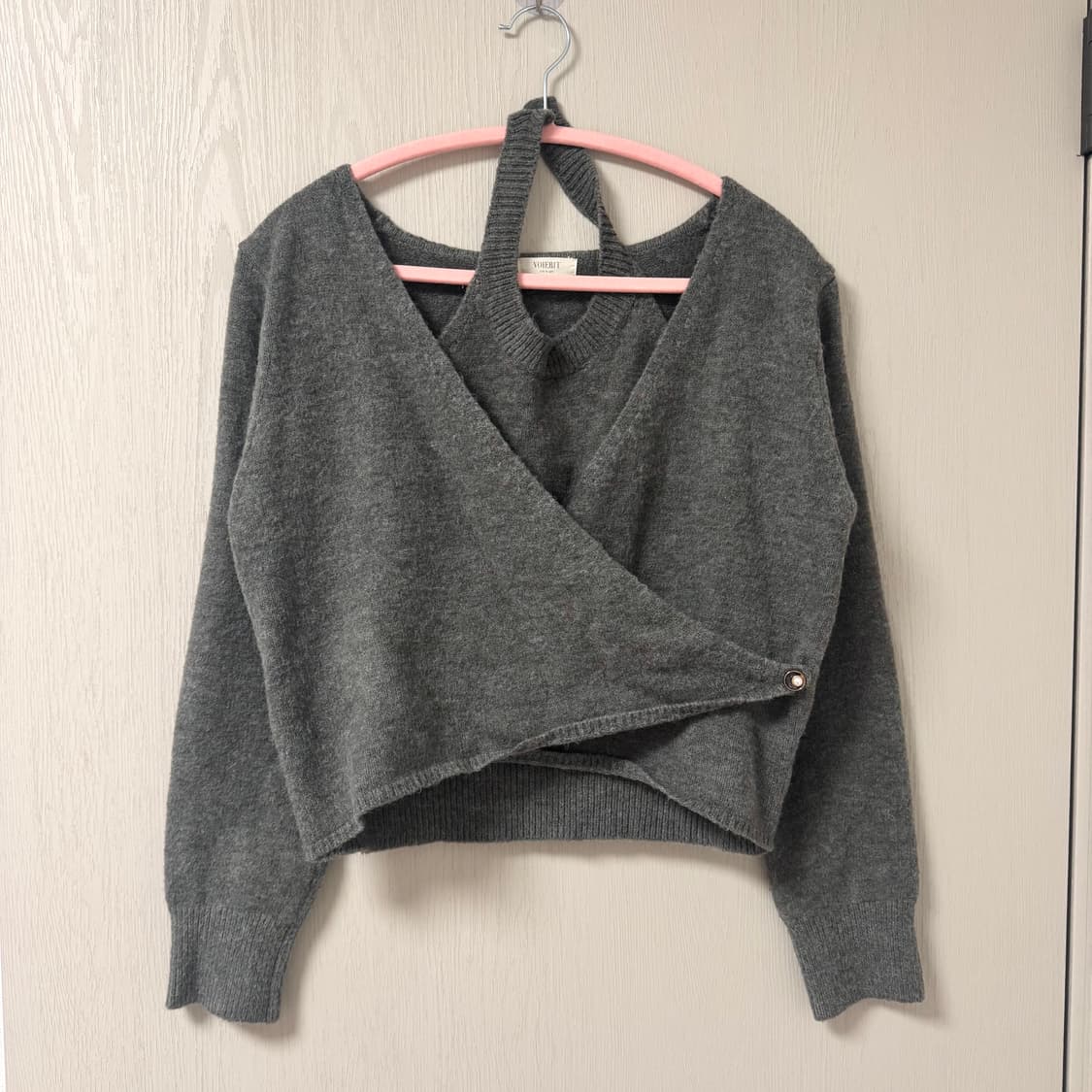 브아빗 랩 레이어드 니트 상품이미지1