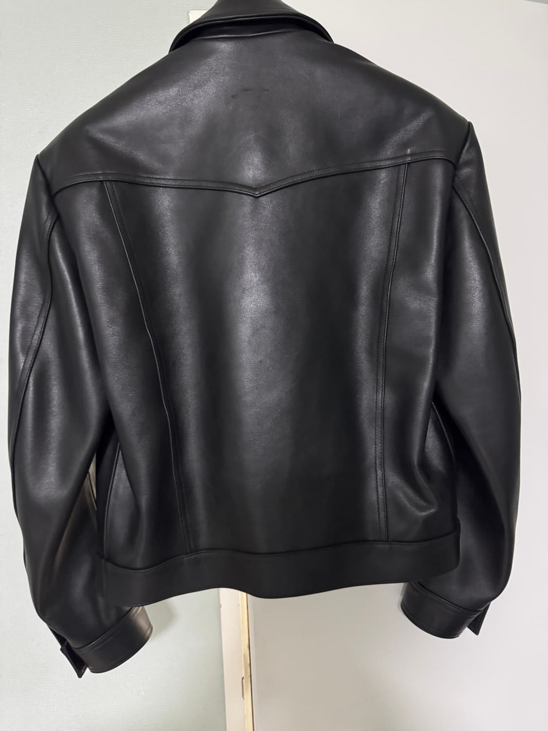새상품 세비지 Military Leather Jacket - Black 상품이미지2