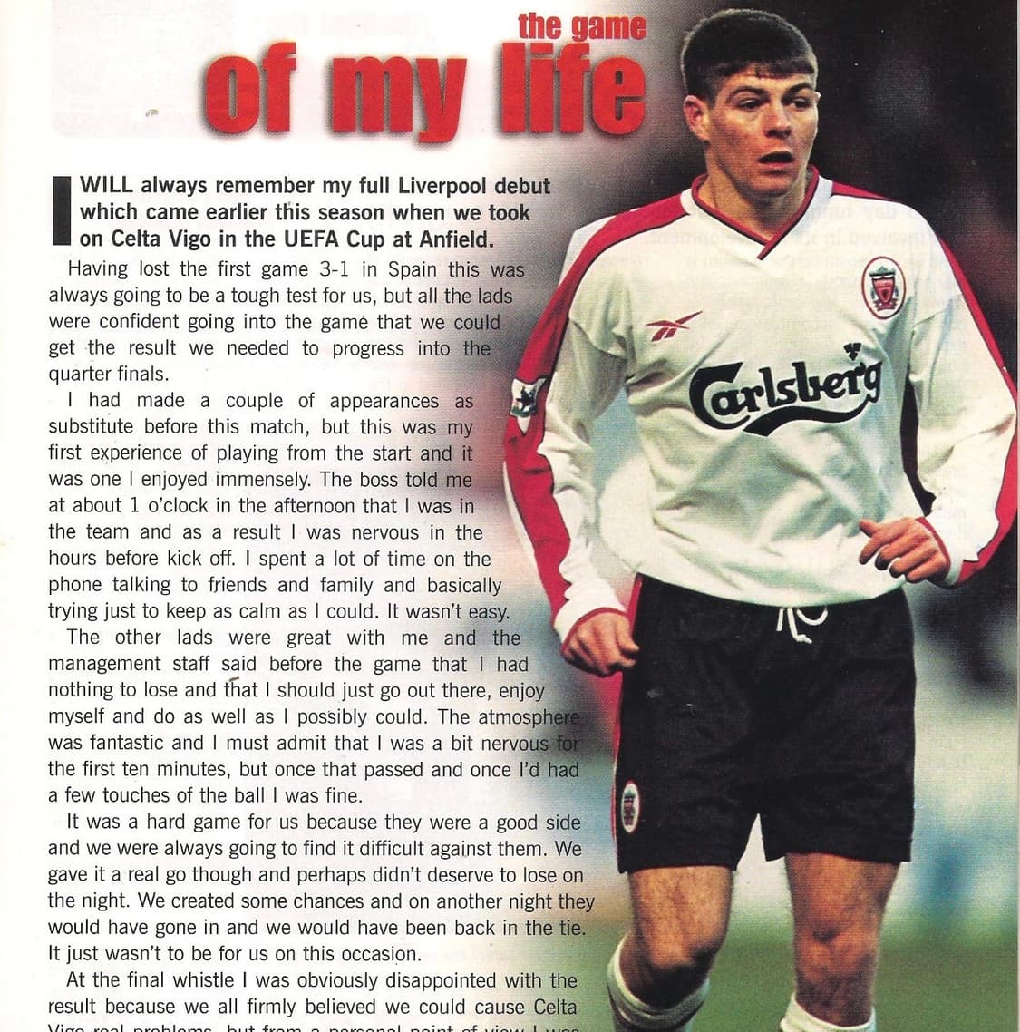 레어 1998년 리복 리버풀 어웨이 제라드유니폼 상품이미지1