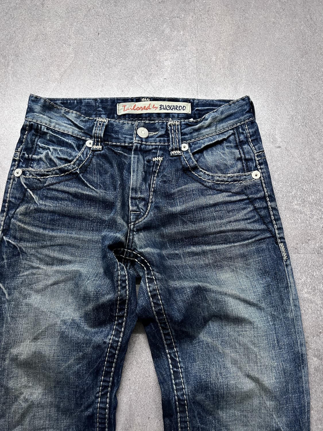 버커루 하드 워싱 데님 팬츠 상품이미지5