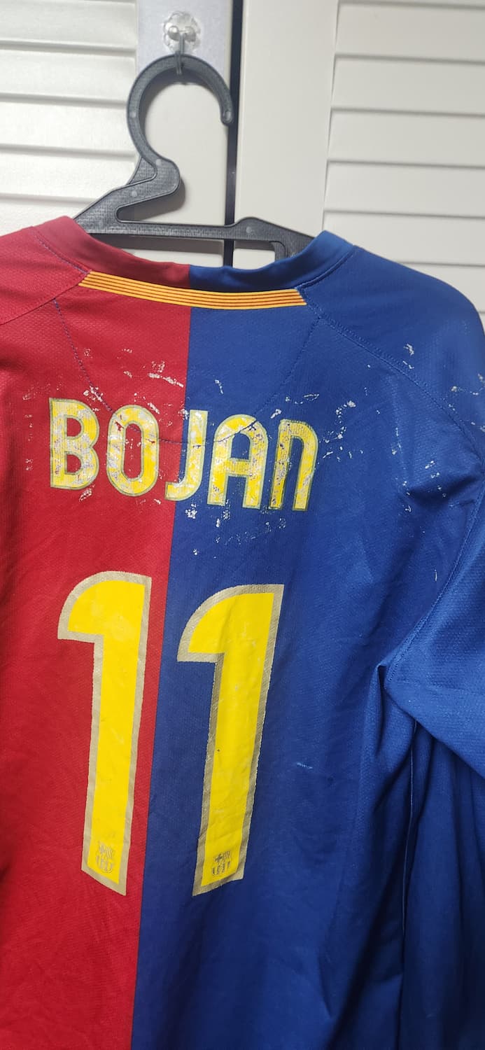 08-09 나이키 바르셀로나 홈 긴팔 유니폼 NO.11 BOJAN 상품이미지3