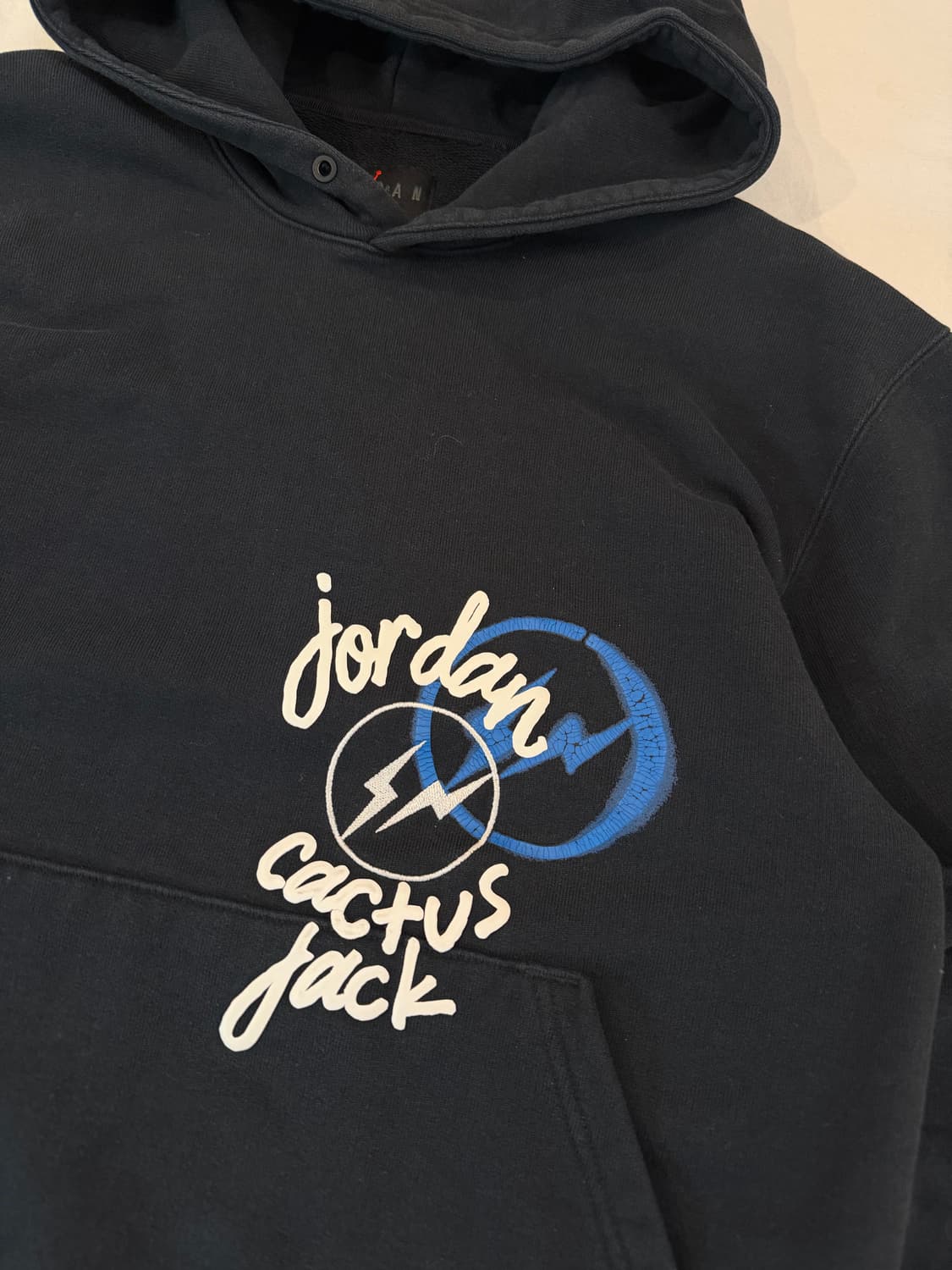 나이키 조던 X 트래비스 스캇 프라그먼트 후드티 블랙 상품이미지3