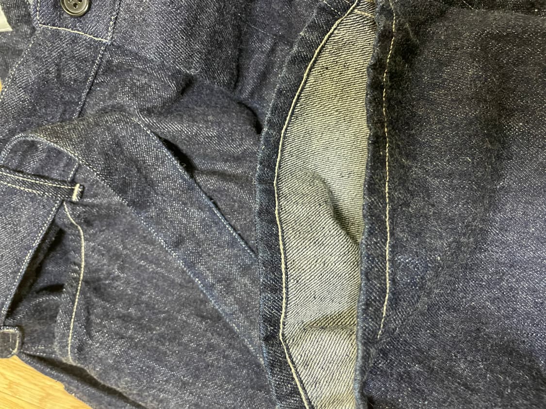 코모리 벨티드 팬츠 네이비 4사이즈 상품이미지5