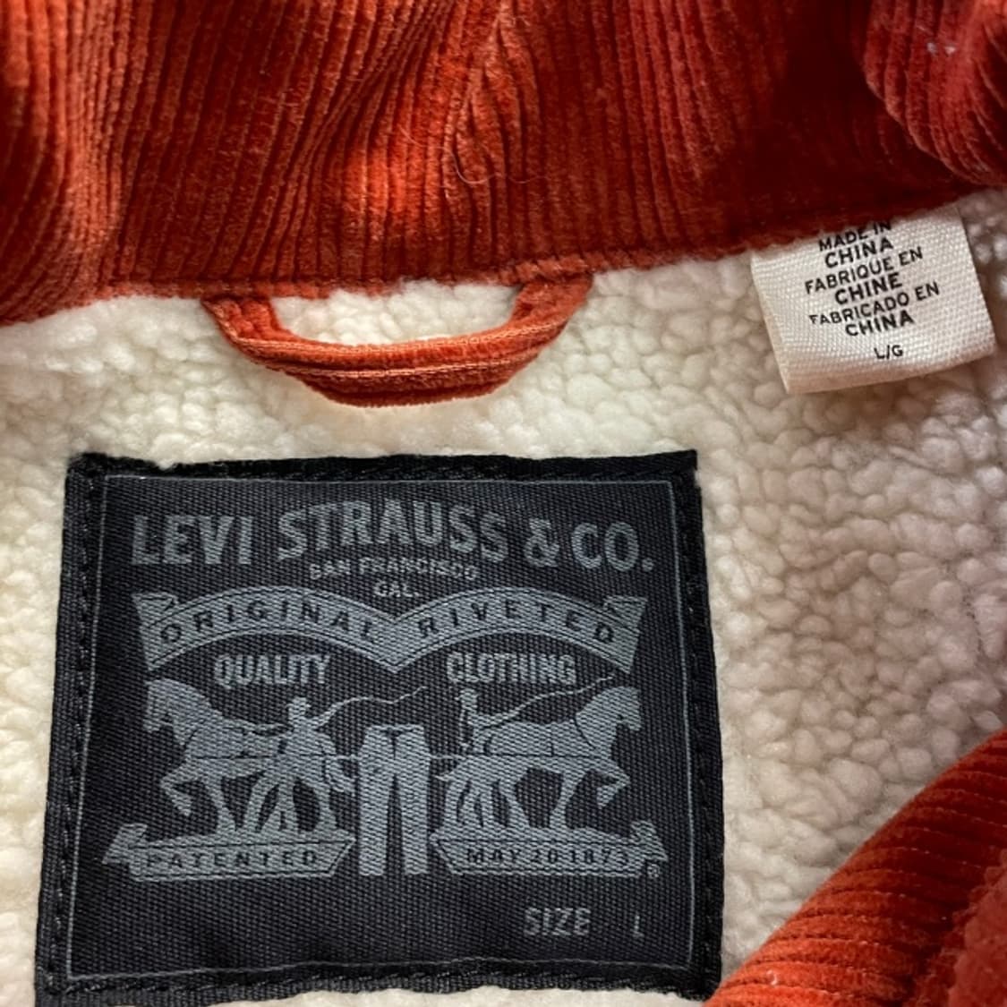 105 리바이스 코듀로이 쉐르파 코치자켓 상품이미지3