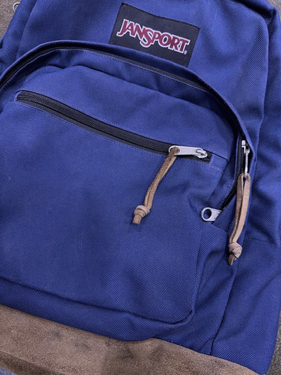 잔스포츠 라이트 스웨이드 배색 네이비 백팩 상품이미지4