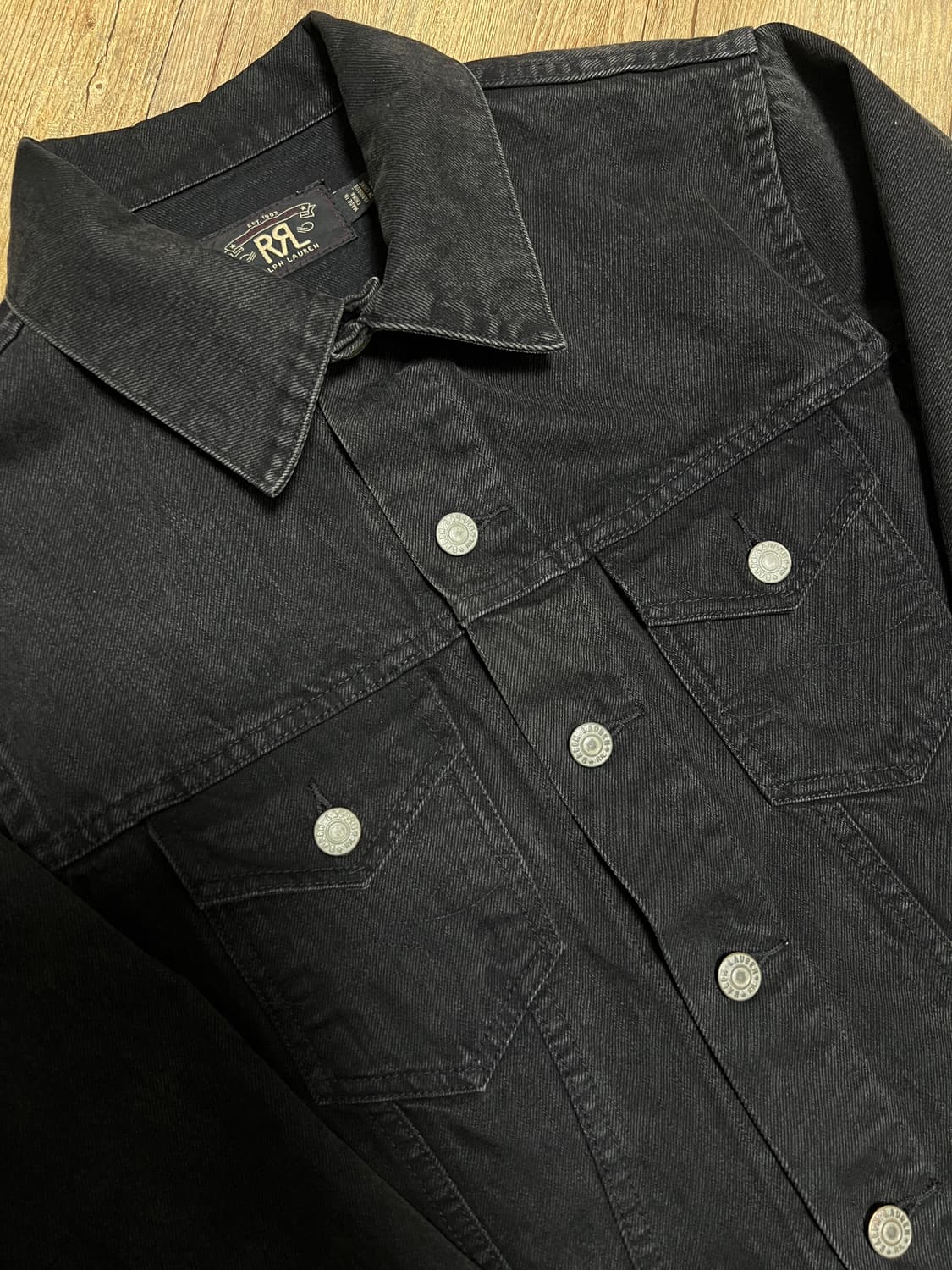 택포38) RRL 더블알엘 3rd 트러커 데님자켓 흑청 3세대 S 상품이미지2