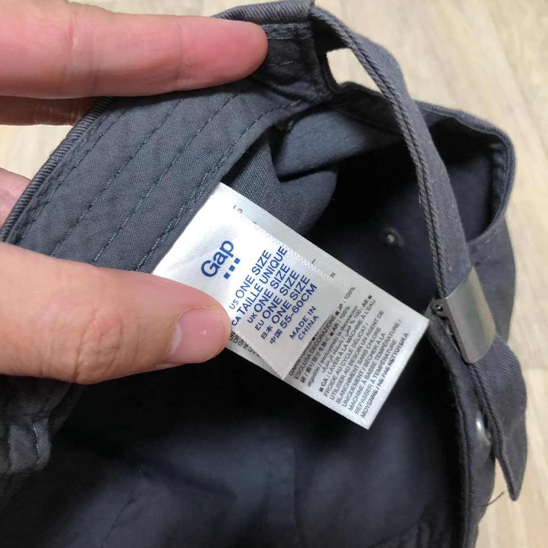 (ONE SIZE) 갭 GAP 펠트 자수 OG 로고 볼캡 차콜 상품이미지8