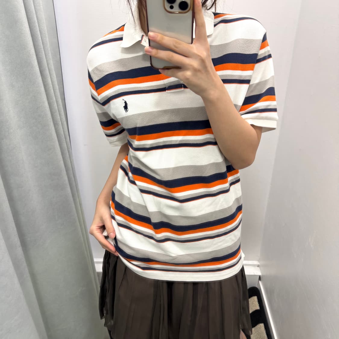 폴로 스트라이프 커스텀 슬림핏 pk 반팔티셔츠 상품이미지2