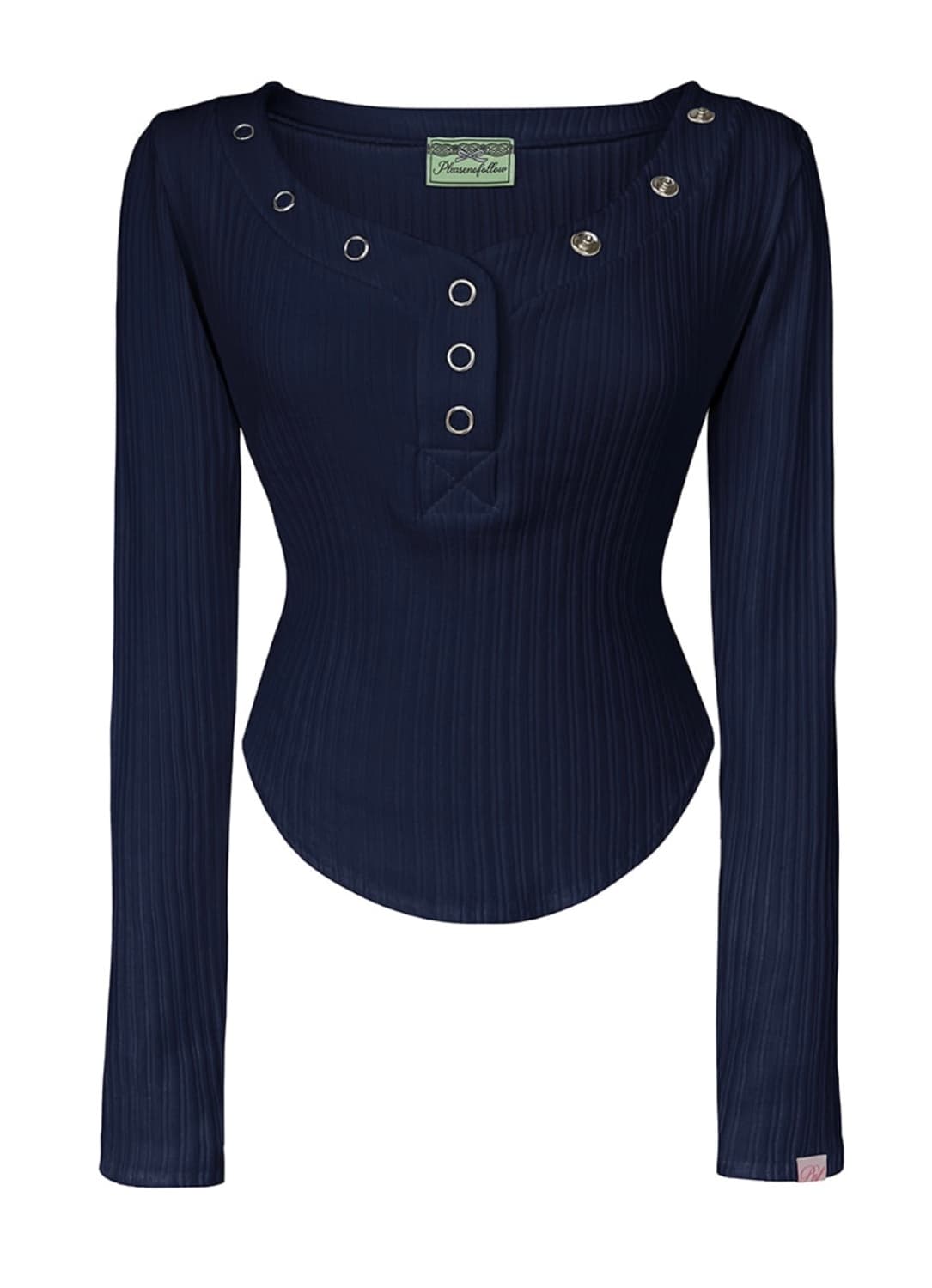 플리즈노팔로우 버니탑 네이비 상품이미지1