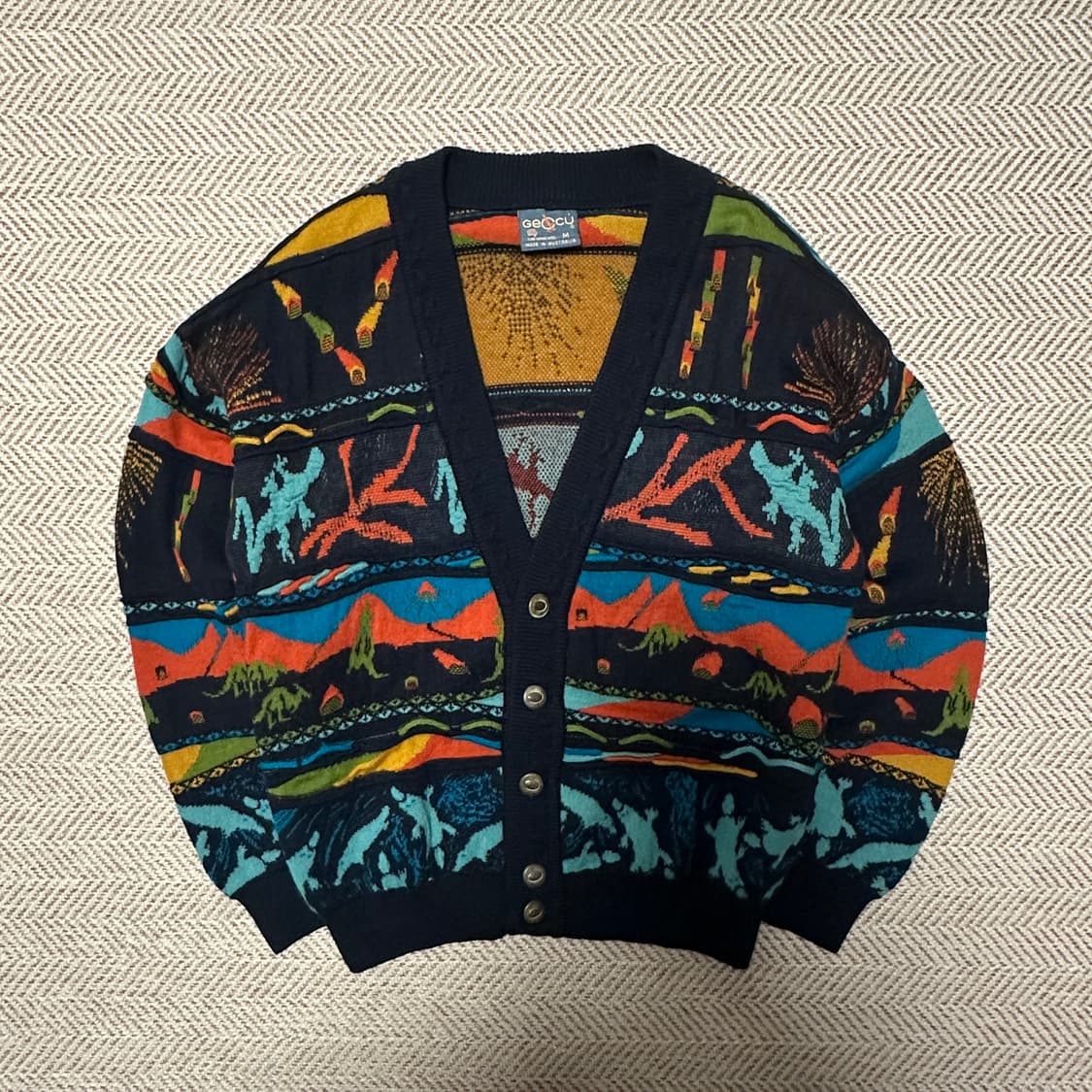 GECCU australia made cable cardigan 상품이미지1