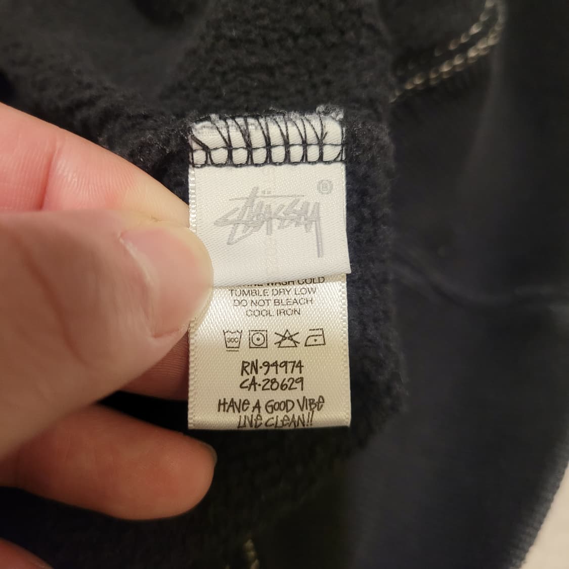 스투시 콘트라스트 스티치 맨투맨 L 상품이미지5