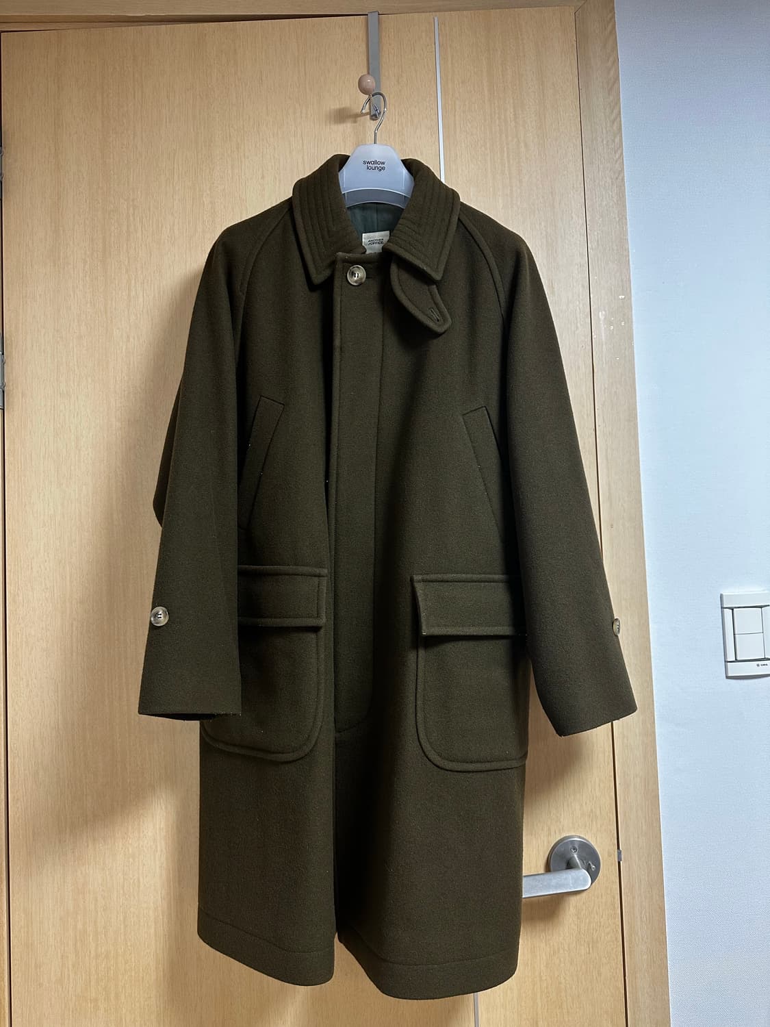 어나더오피스 보이저 발마칸 코트(01 size_올리브카키) 상품이미지1