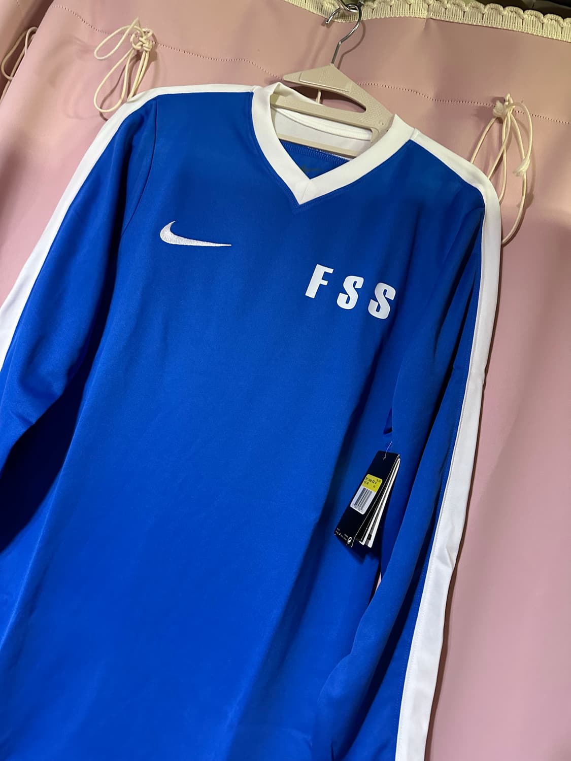 나이키 드라이핏 나이키티 나이키 블루 기능성 긴팔티 S 포카리깔 상품이미지1