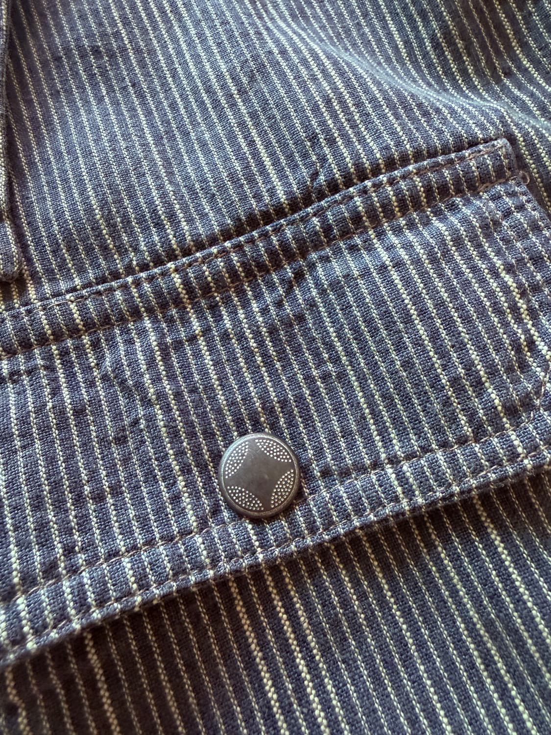 rrl 더블알엘 코튼 리넨 스트라이프 자켓 M 상품이미지3