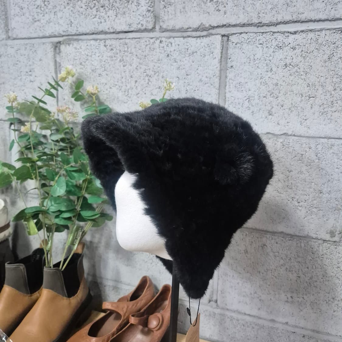 밍크니팅모자 (새제품) 상품이미지1