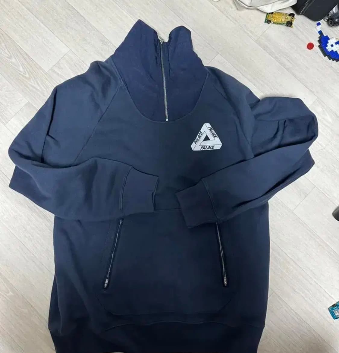 팔라스 넥 크루넥 xl 네이비 . 블랙 상품이미지2