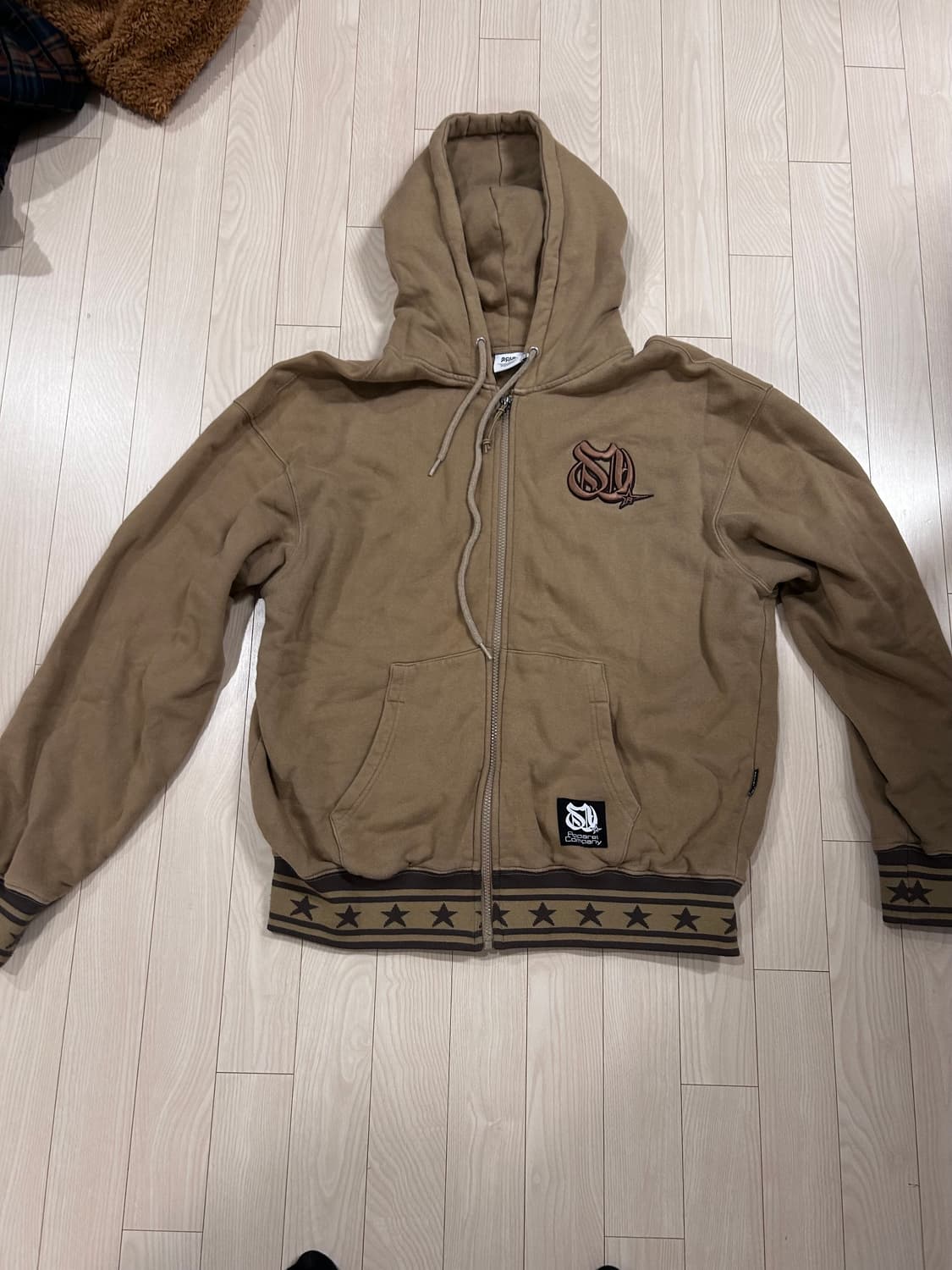 스컬프터 3D Monogram Zip-up Hoodie Toast 상품이미지4