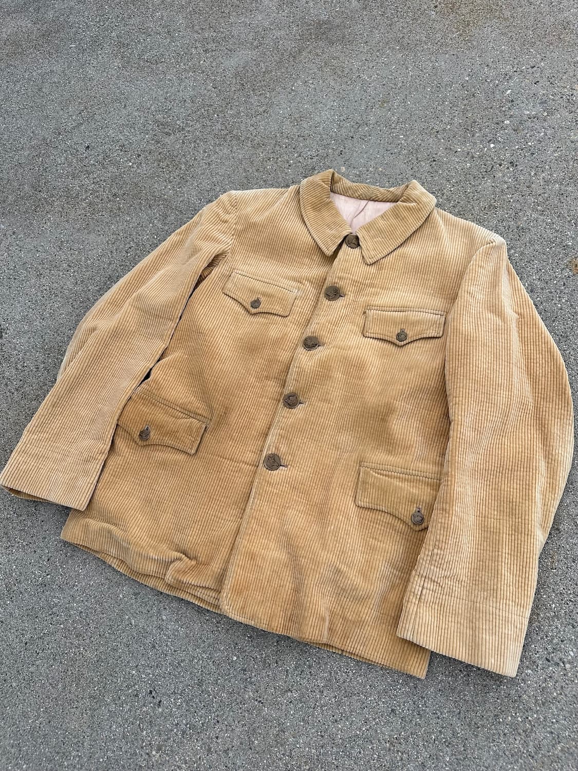 50s 유로 빈티지 동물 버튼 헌팅 워크 자켓 상품이미지2