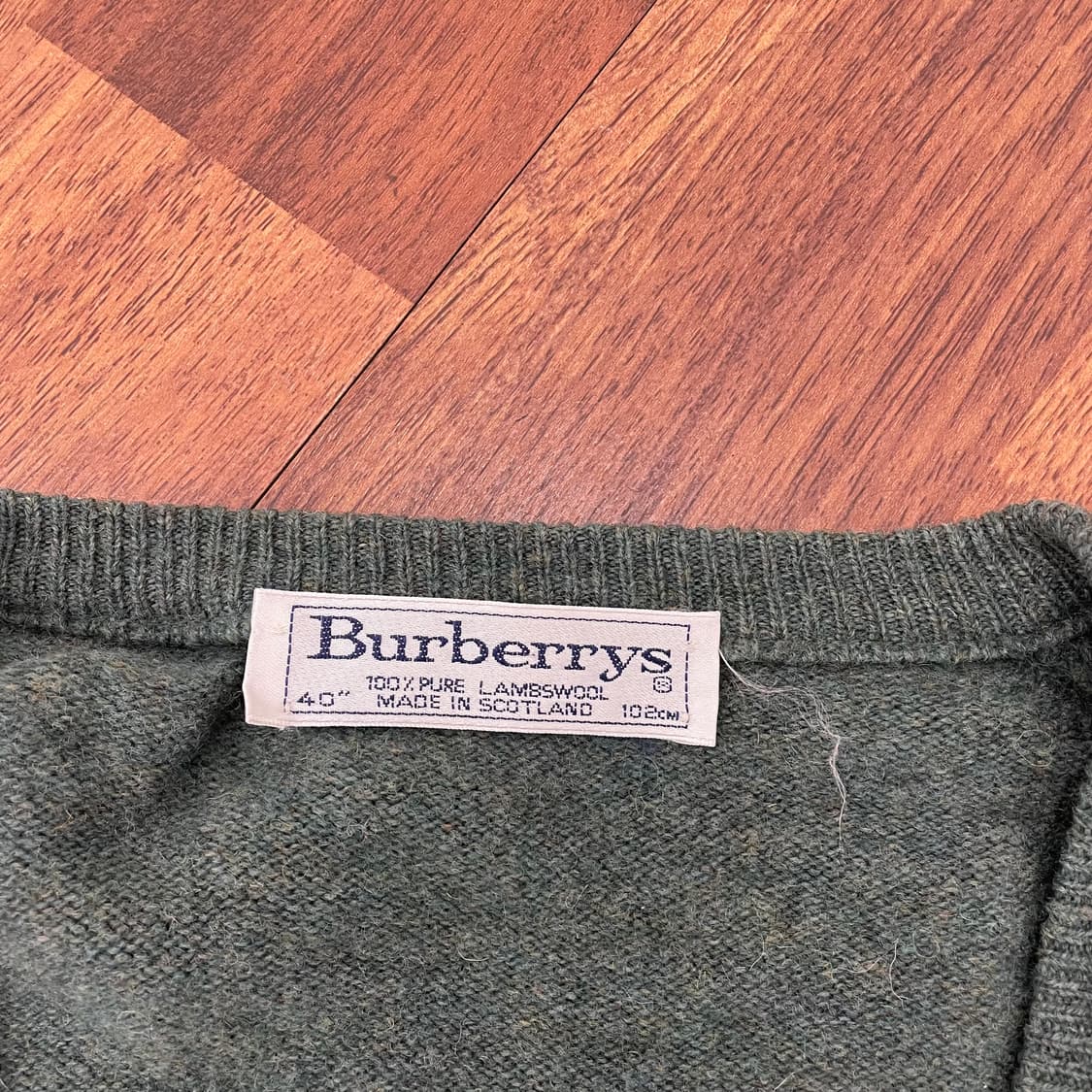 버버리 빈티지 울 브이넥 니트 상품이미지2