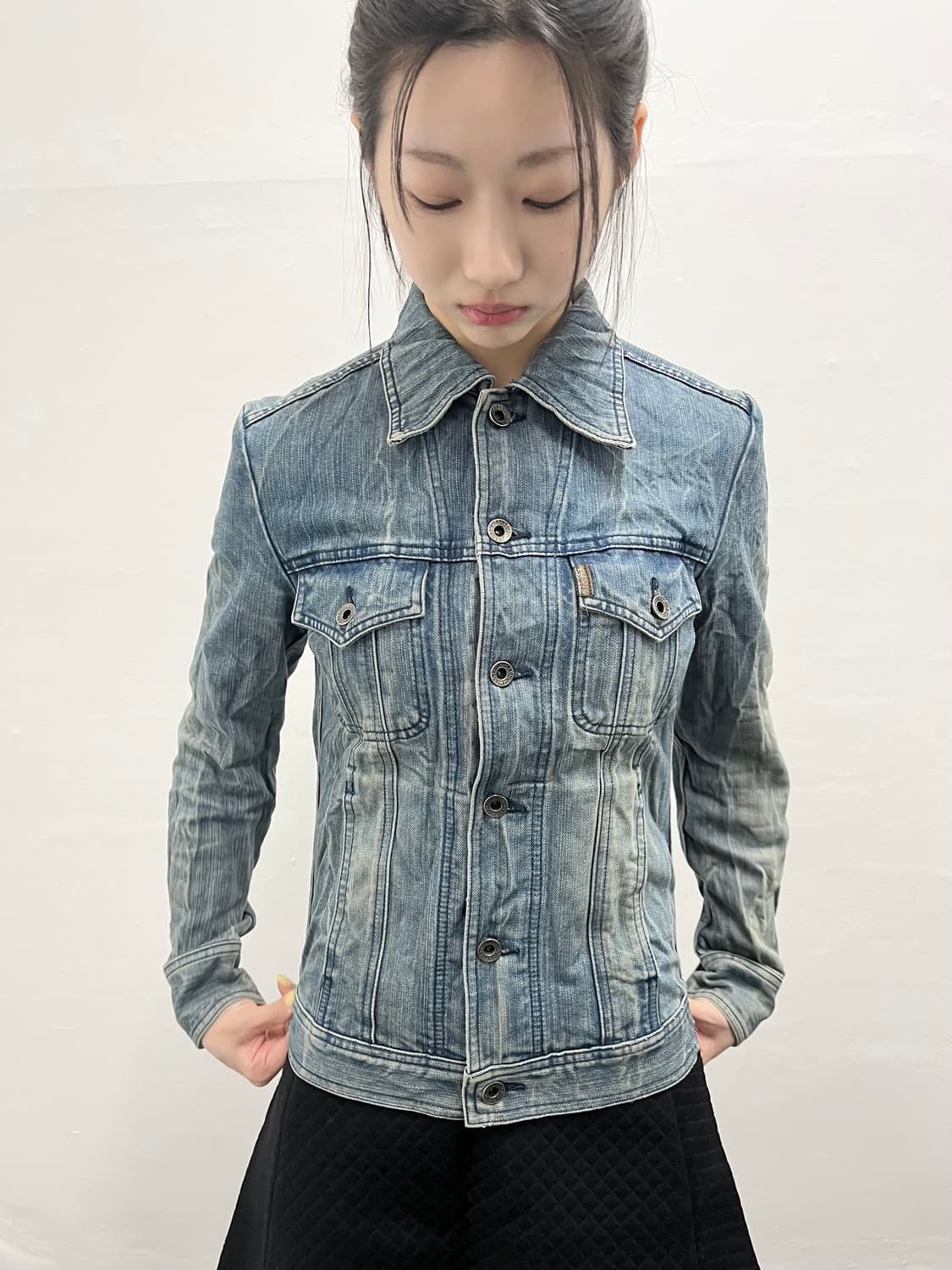 5351 주름 데님 재킷    상품이미지6