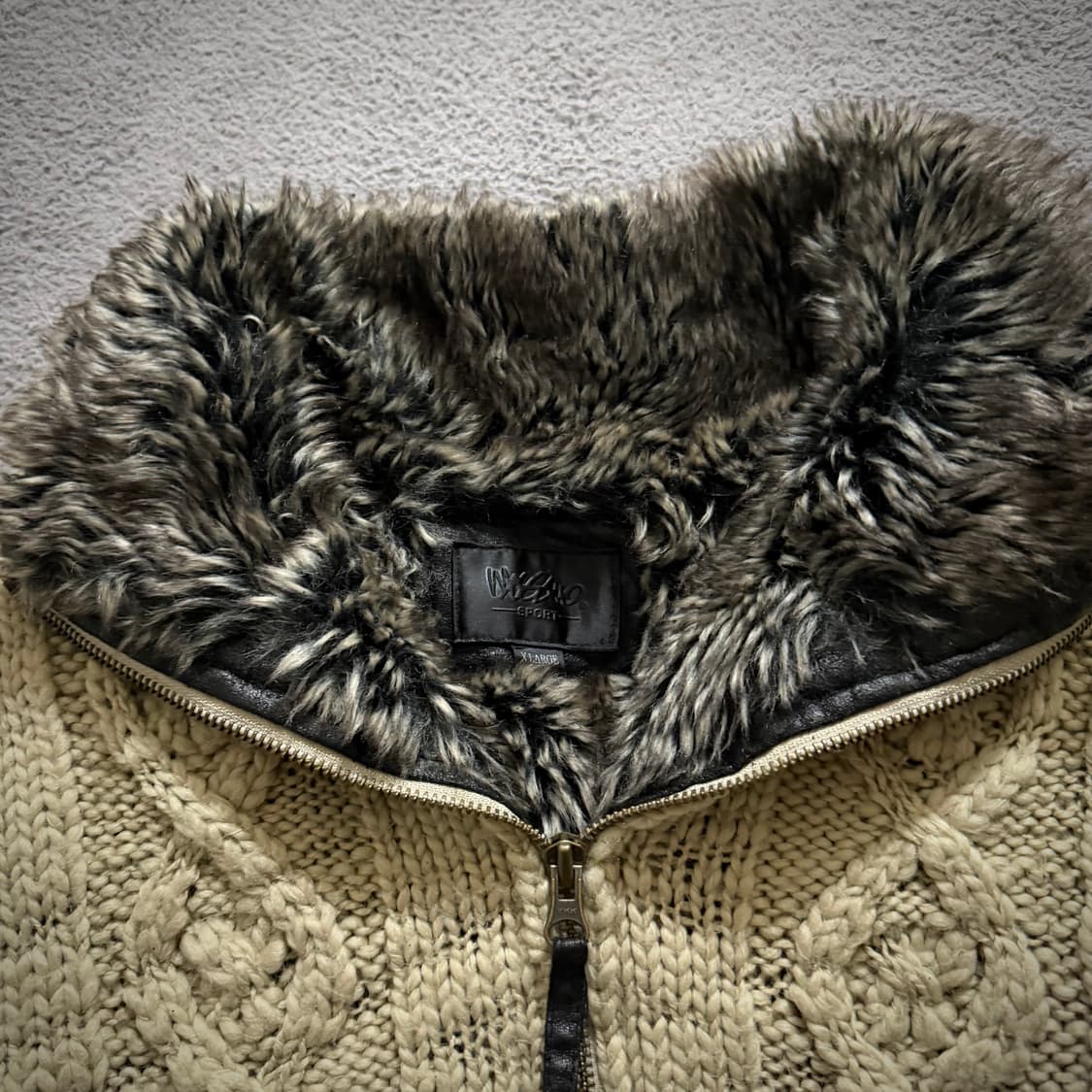 Mossimo knit fur jacket 상품이미지2