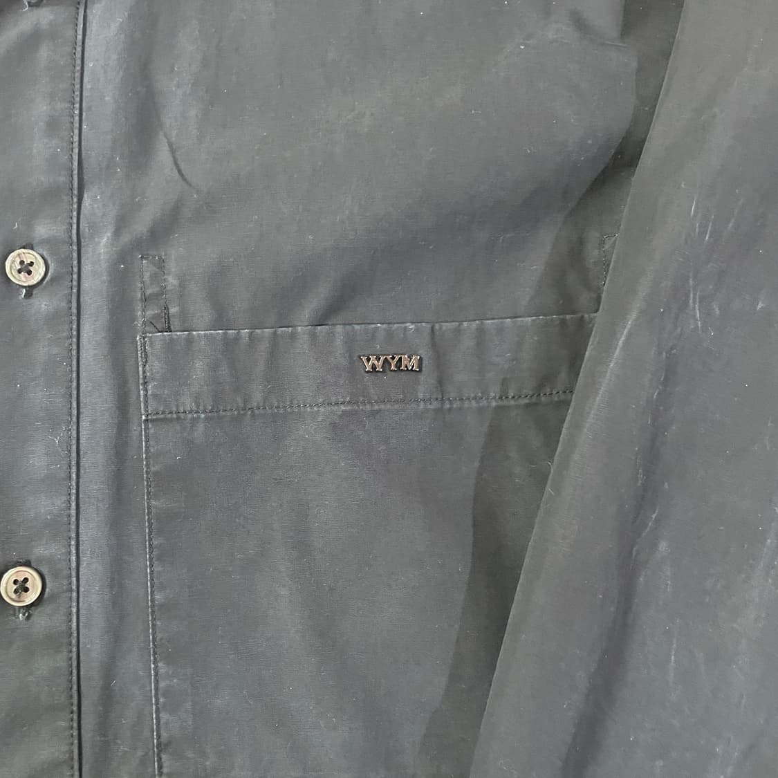 우영미 코튼 백로고 셔츠 100사이즈 상품이미지2