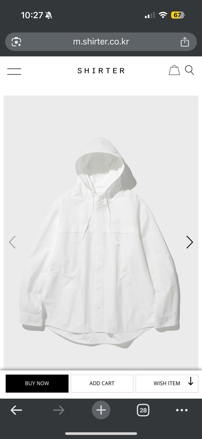 셔터 셔링 후드 자켓 상품이미지1